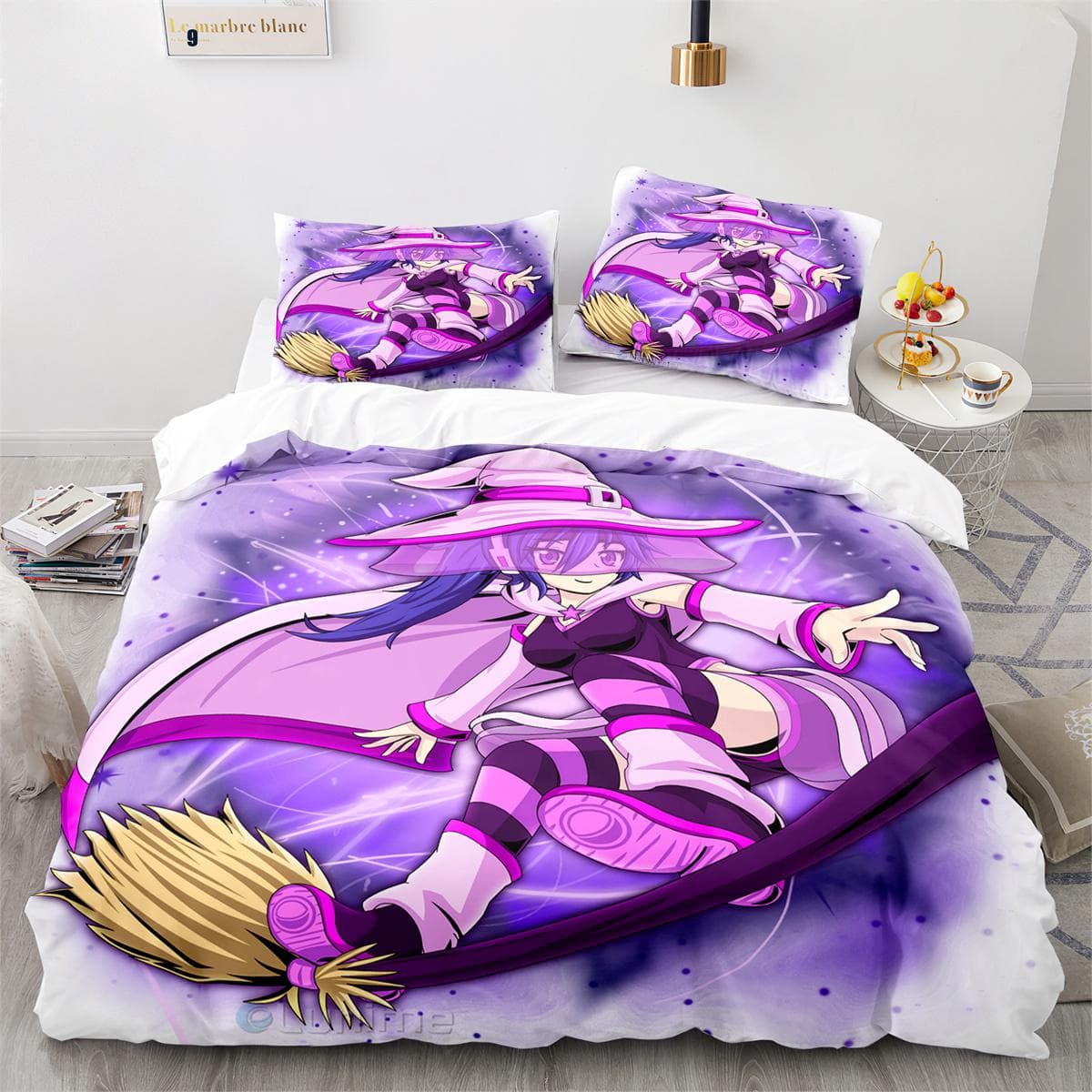 3D Printed Anime Gacha Life Duvet Cover Set with Pillow Covers Polyester Teens Kids Bedding Set Full Queen King Size Bed Linen EU Twin 135x200cm