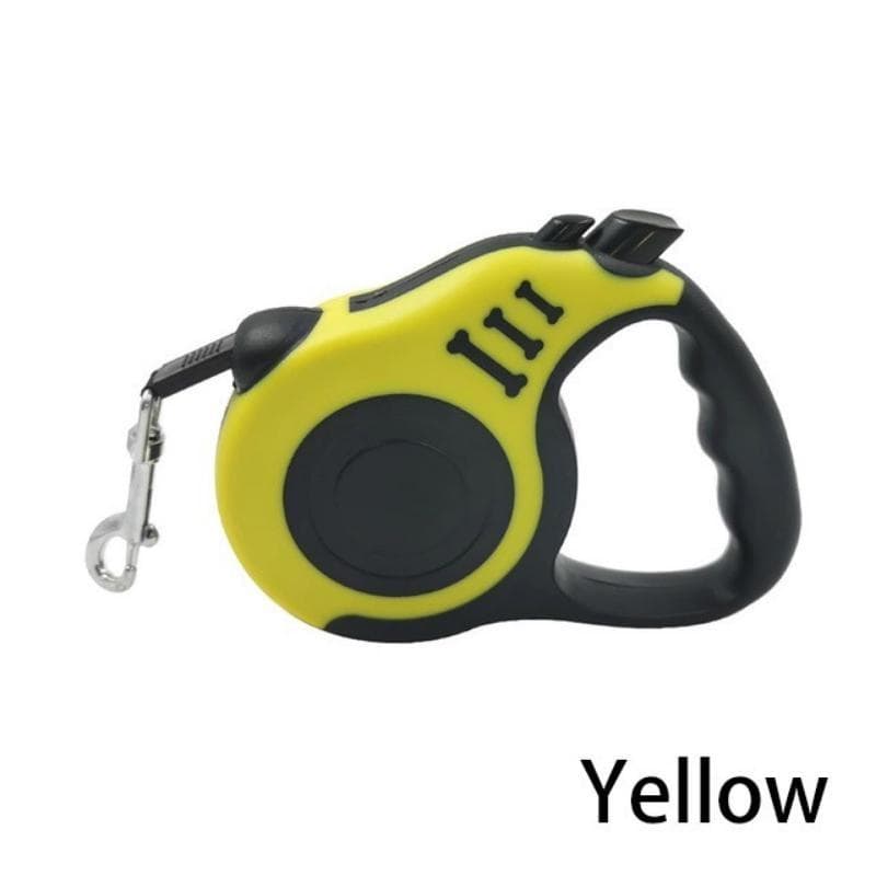 1Pc Pet Tractor Dog Automatic Telescopic Traction Rope Walking Extension Lead for Medium Dogs Pet Supplies 3M yellow