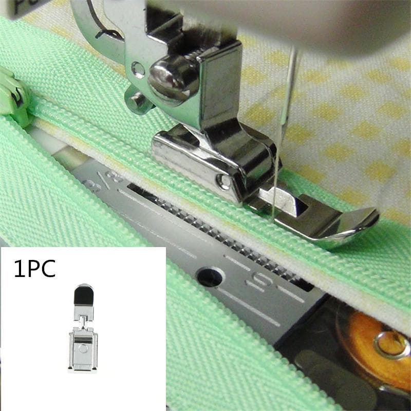 1Pc Household Multi-Function Sewing Machine Zipper Presser Foot Low Shank Snap 3 x 1 x 0.5cm