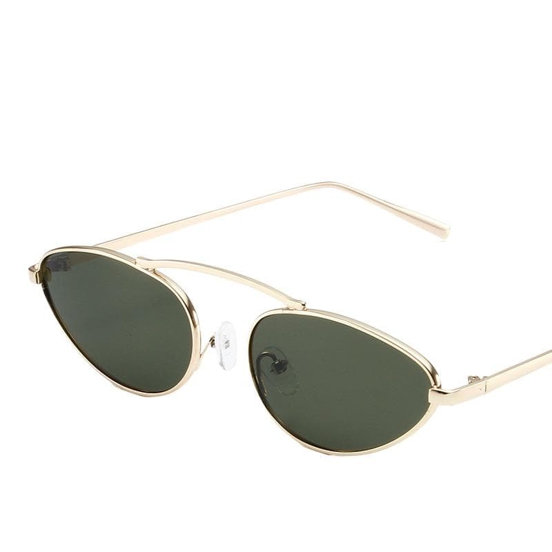 Fashion Ladies Cat Eye Sunglasses Women Designer Vintage Rimless Gradient UV400 Metal Eyeglasses 1PC