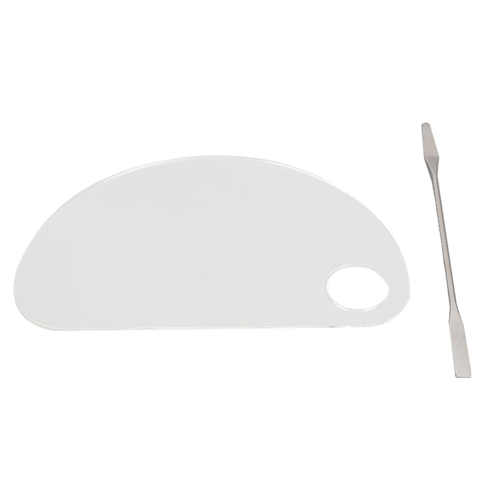 Paint Pallet Acrylic Transparent Semi Circular Avoiding Pollution Smooth Surface Paint Mixing