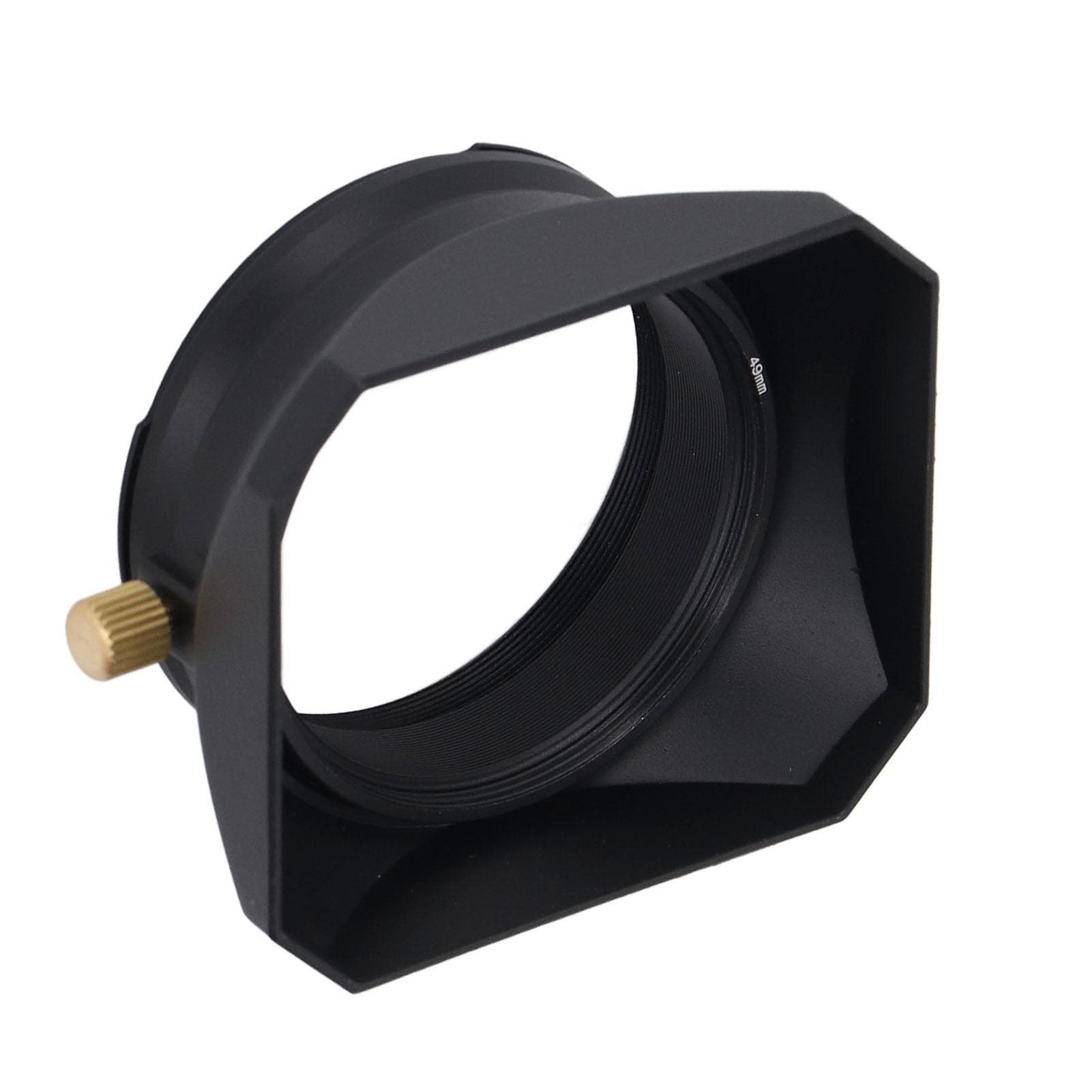 Lens Hood Square Retro Digital Camera Lens Hood Shade for Fujifilm X100 Series for 49mm Filters black
