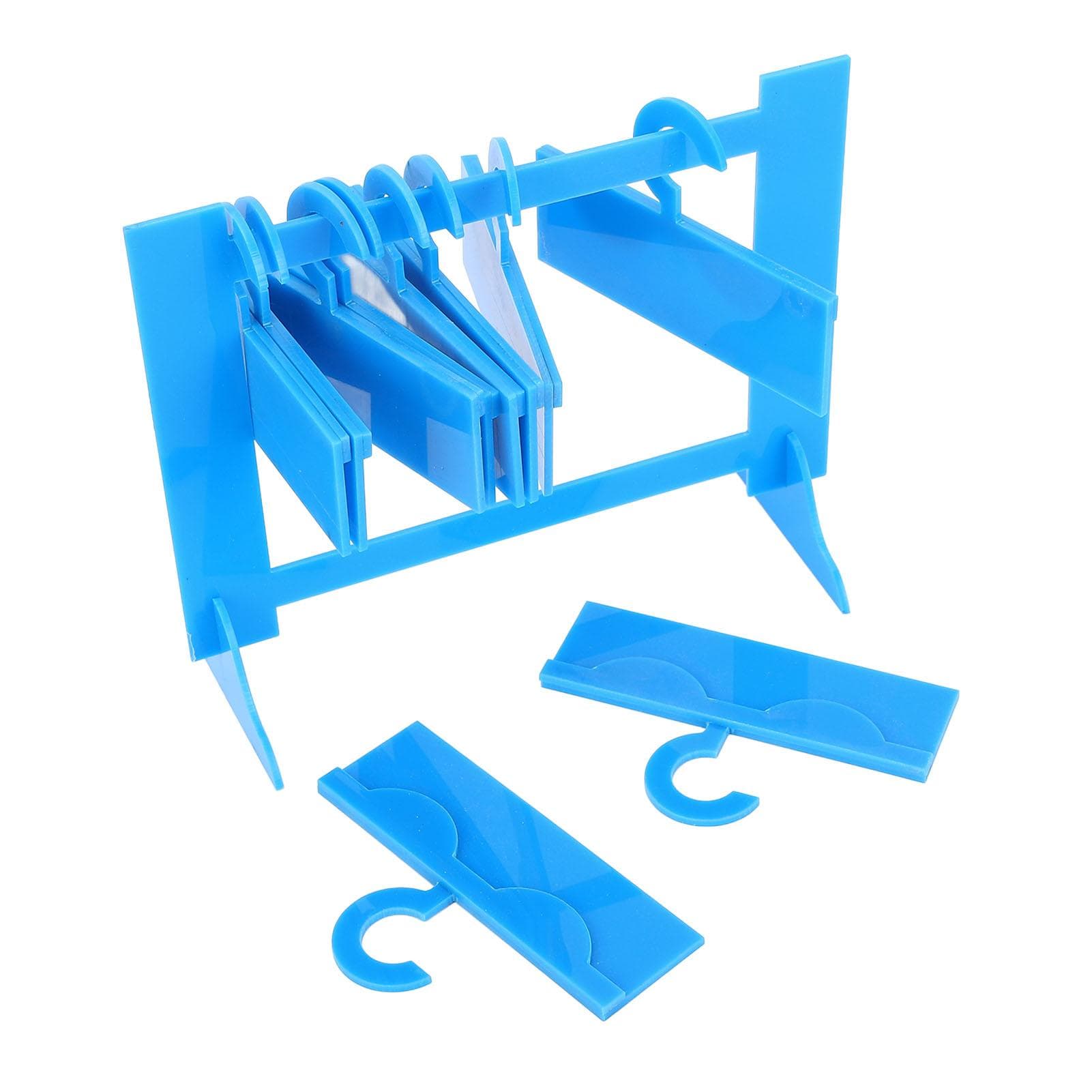 Acrylic Eyelash Display Holder False Eyelash Display Stand Eyelash Hanger Storage with 10 Hangers