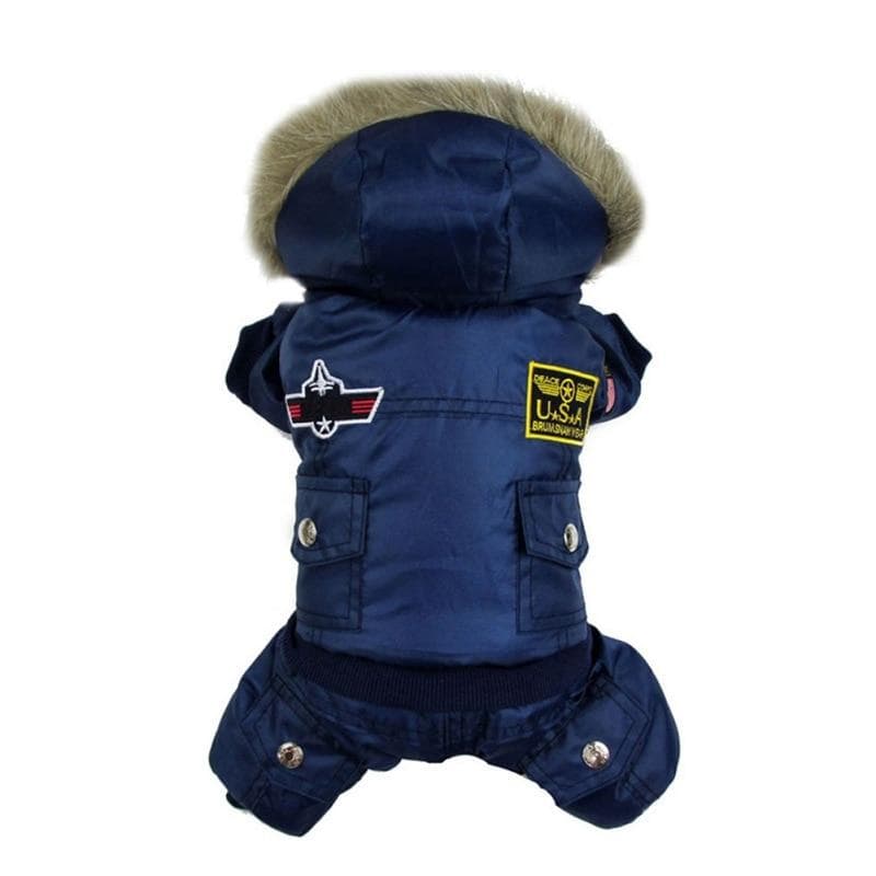 Winter Pet Dog Jumpsuit Clothes Pet Hooded Four Legged Jacket Coat For Small Medium Dogs Pet Chihuahua Yorkshire Clothing S