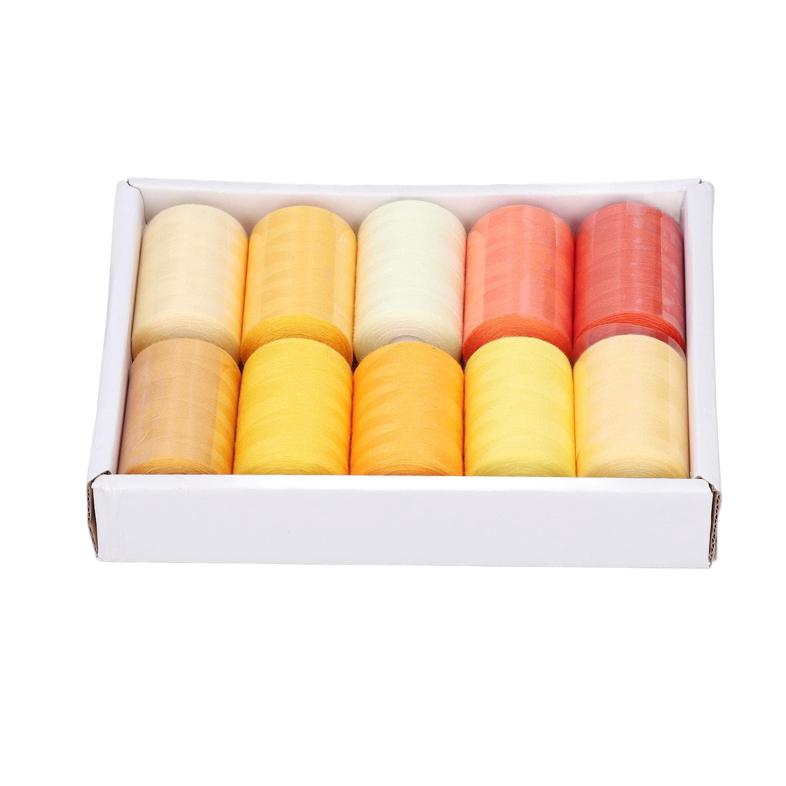Sewing Thread 10 Color Yellow Series 1000 Yards Household Multifunction Polyester DIY Sewing