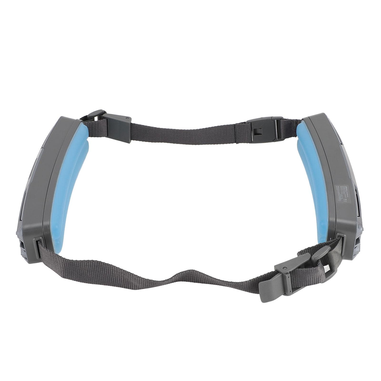Wearable Waist Fan Double Side Cooling with Adjustable Belt 6500RPM Hands Free Rechargeable for grey