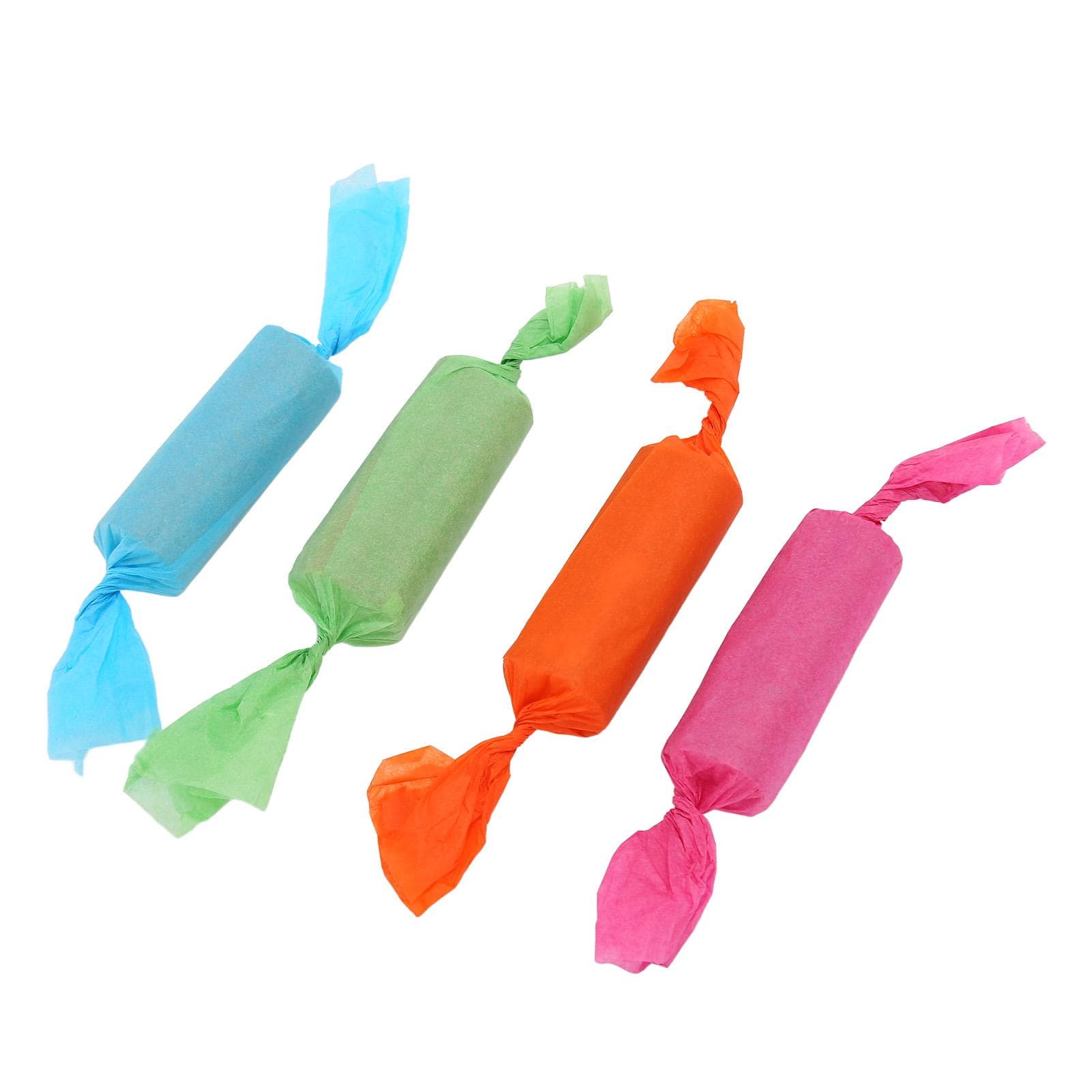 4pcs Sola Sticks Parrot Toys Interactive Fun Cute Candy Shape Bird Chew Toys for Parakeets