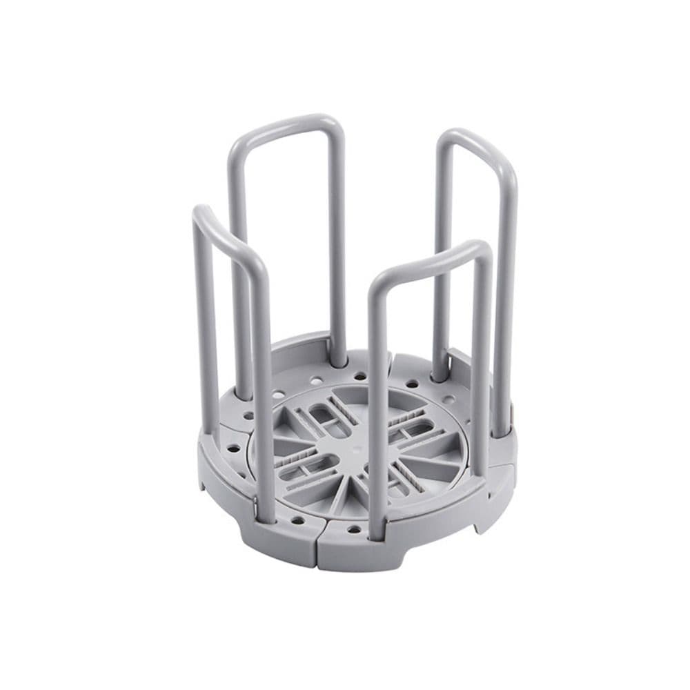 Retractable Desktop Bowl Holder Removable Dishes Storage Rack Durable Bowl Storage Shelves Drain Cup Shelf for Kitchen grey
