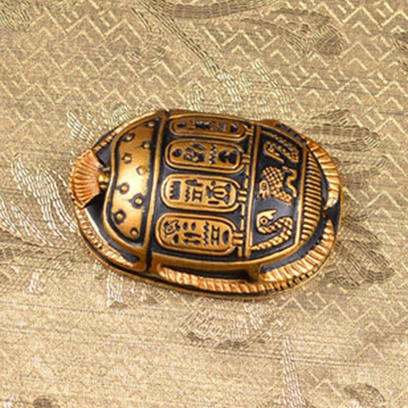 Scarab Statue Egypt Beetle Sculpture Ancient Figurine Figurines Bug Decor Resin Craft Ornament Wealth Animal Rebirth