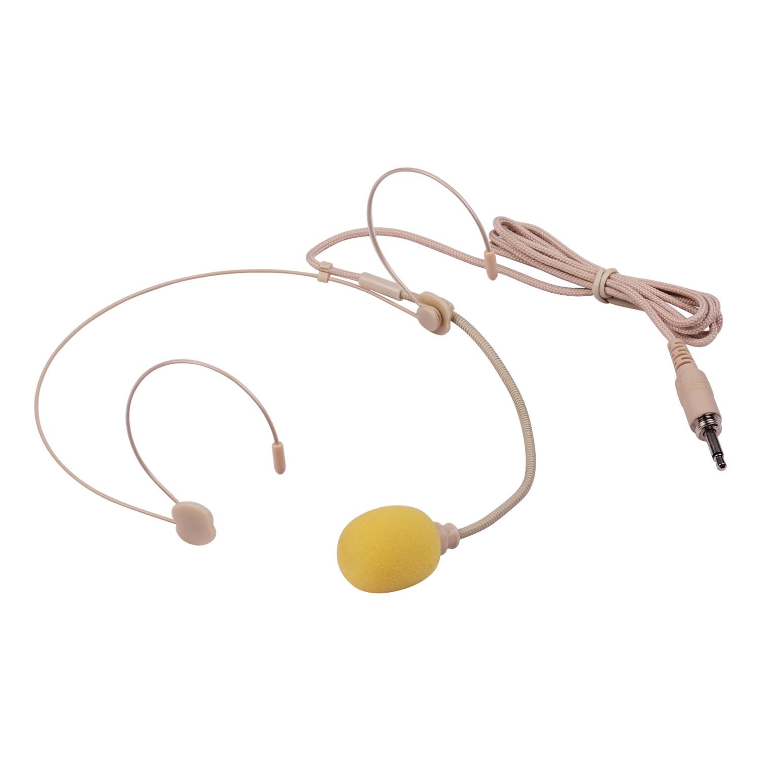 Good Quality Headset Microphone Condenser Mic 3.5mm Right Angled Interface for Wireless Bodypack 3.5mm Outside Thread Plug