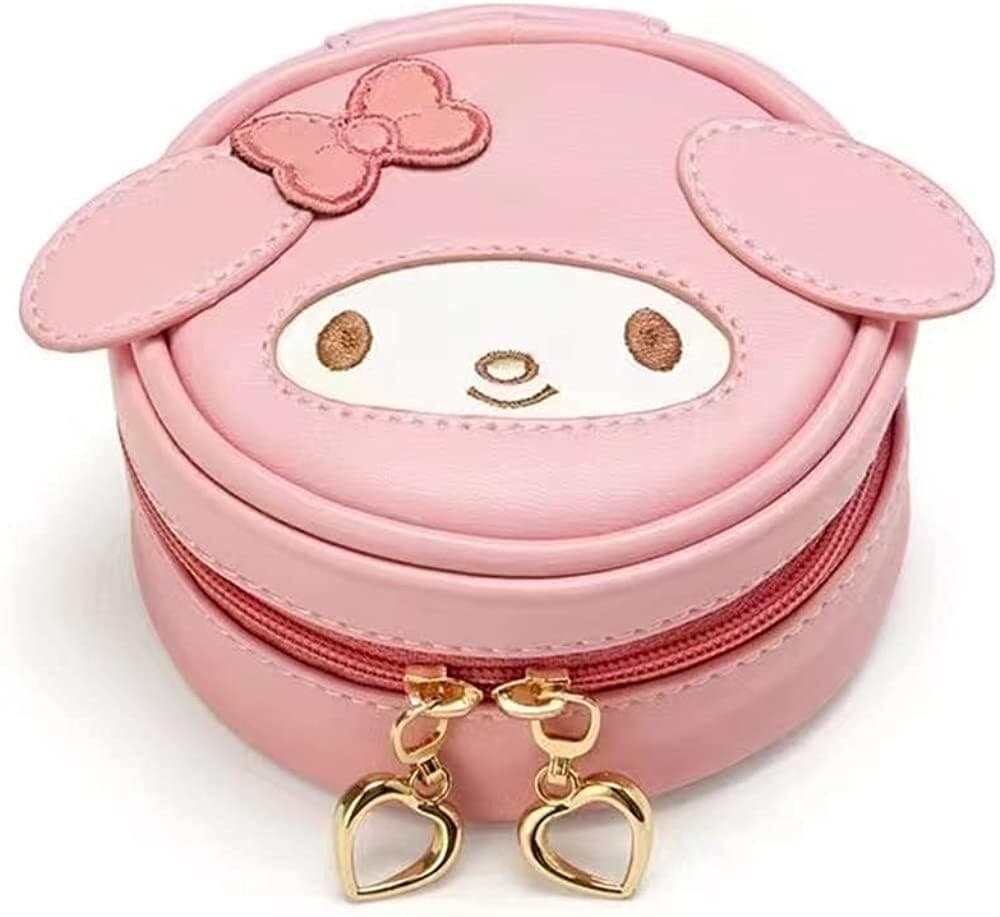 Coin Small Item Mini PU Coin Travel Earphone Cute Character Convenient for Gift for Lightweight Purse, Storage, Wallet, Leather, Women's, Girls, Case,