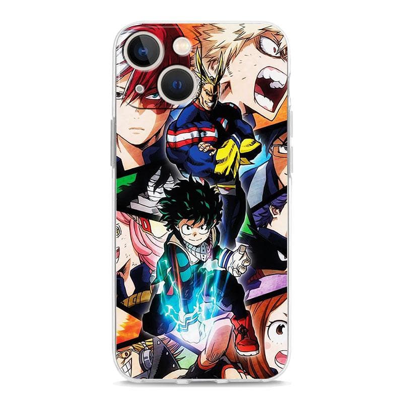 My Hero Academia Anime Izuku Deku Transparent Soft Phone Case For iPhone 14 13 12 11 Pro Max XS X XR SE 7 8 Plus TPU Clear Cover iPhone 13