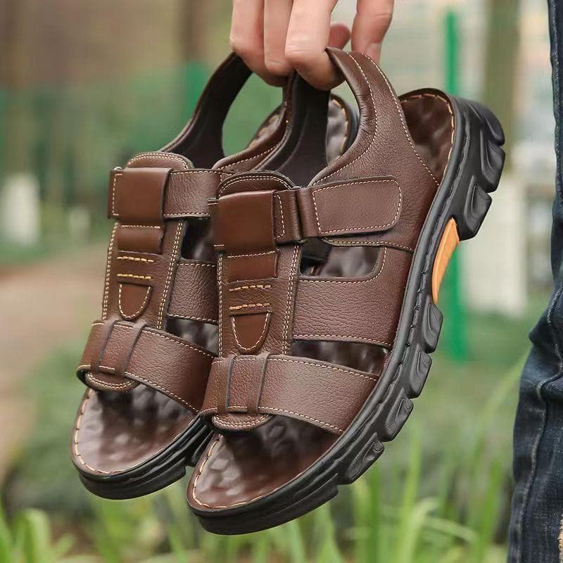 Men's Casual and Comfortable Summer Sports Hiking Sandals, Suitable for Daily and Outdoor Wear 45 brown