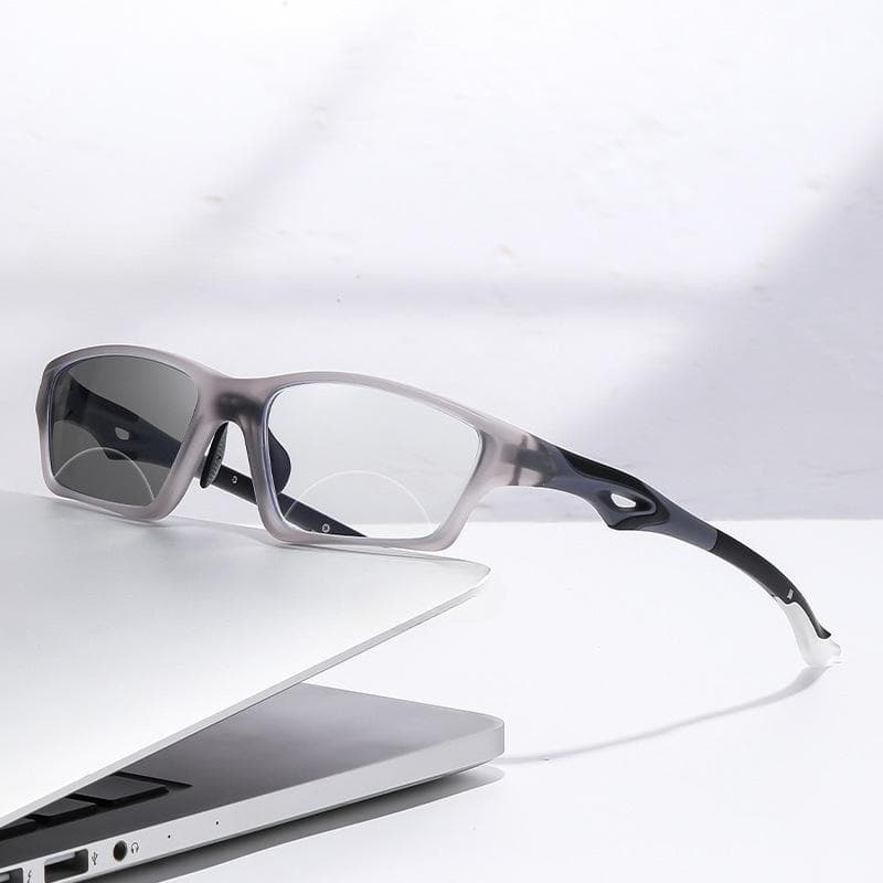 Fashionable Photochromic Presbyopia Glasses Far Near Dual Use for Sports Cycling Outdoor Anti Slip Diopter To +4 0 0