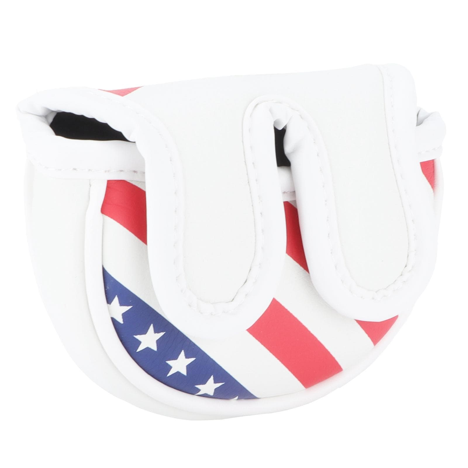 Waterproof PU Golf Mallet Headcover Center Putter Cover Protector with Magnetic Closure(Small Semi