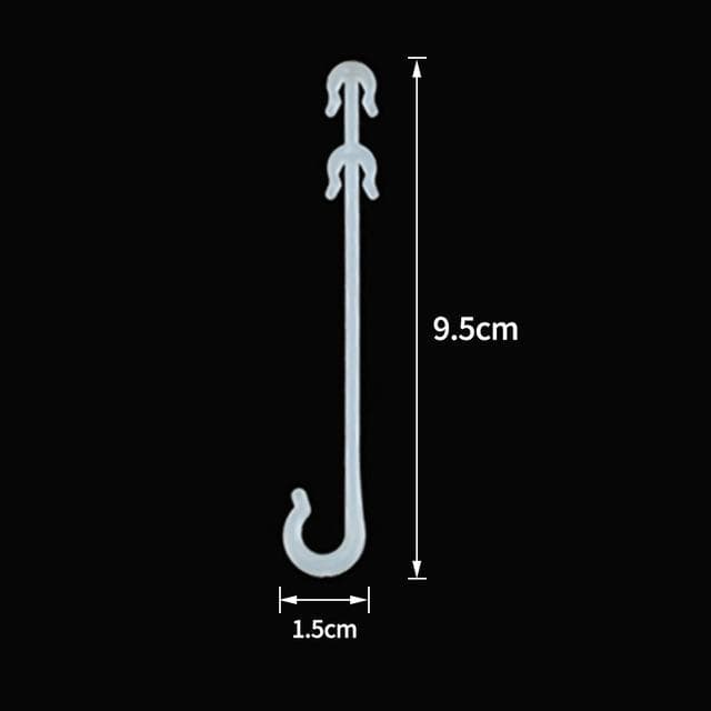 10pcs J Shaped Fruit Cherry Tomato Ear Hook Garden Vegetable Plant Grape Support Vines Fastener Clips Trellis Fixed Buckle Hook 9.5cm-10PCS