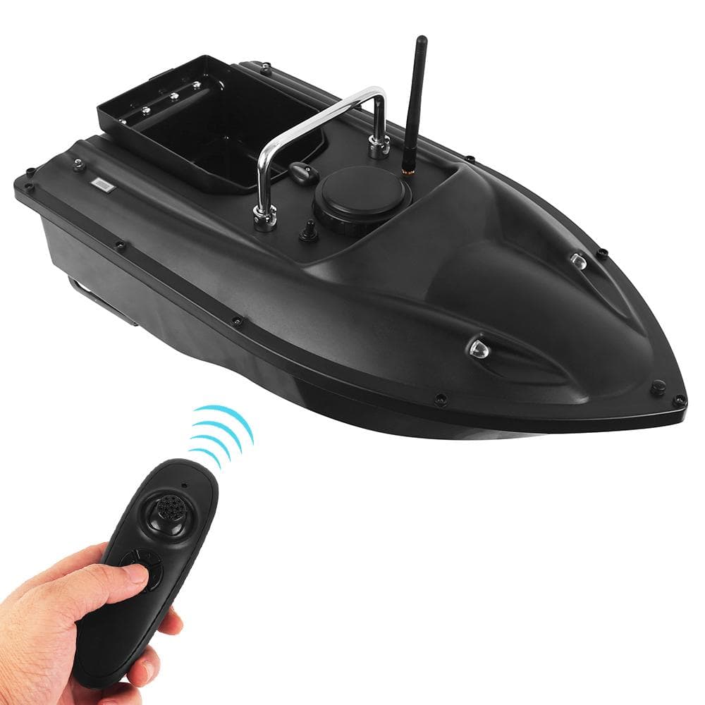 Wireless Remote Control Fishing Bait Boat Fishing Feeder Fish Finder Device 430-540 yards Remote Single Bait Container -- EU Plug
