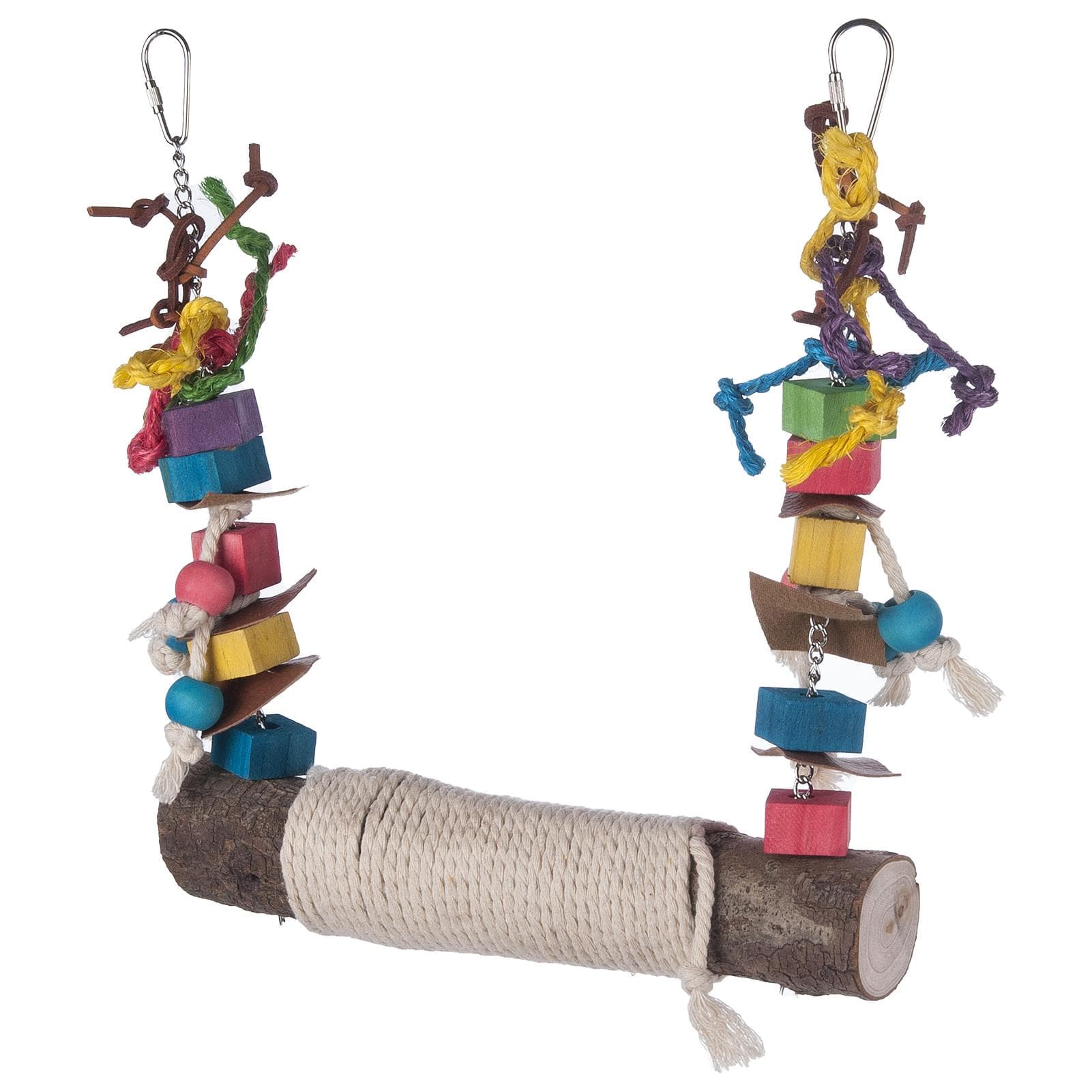 Bird Swing Perch for Birds Chewing Toy Parrot Chew Toy Bird Cage Hanging Training Toy Accessories