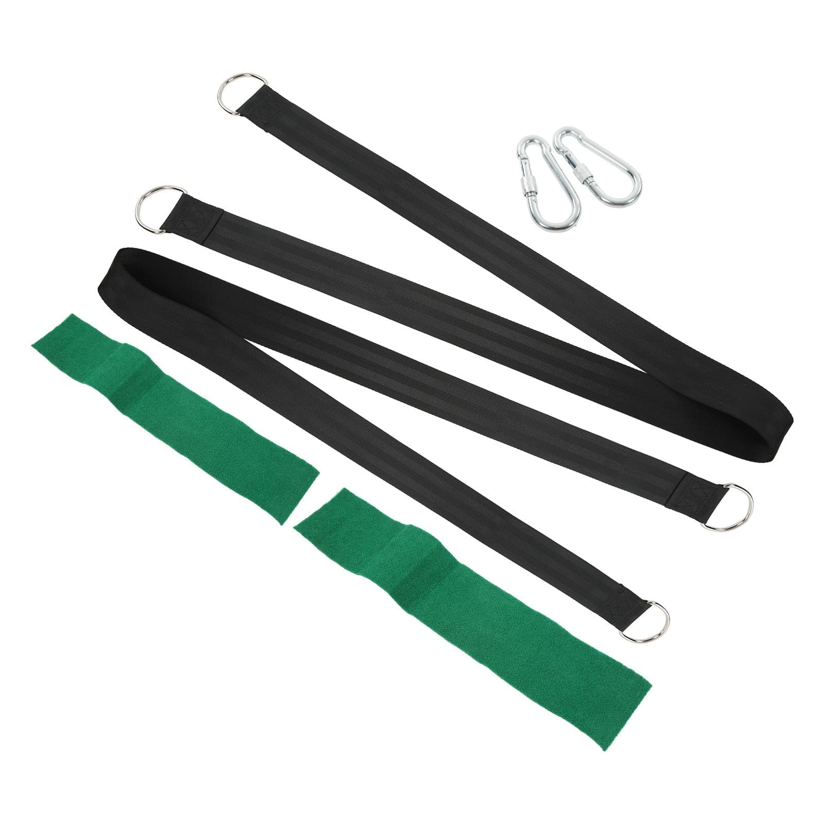 Tree Swing Hanging Kit 1000kg Bearing Carabiner Hook Strap Set for Outdoor Porch Camping