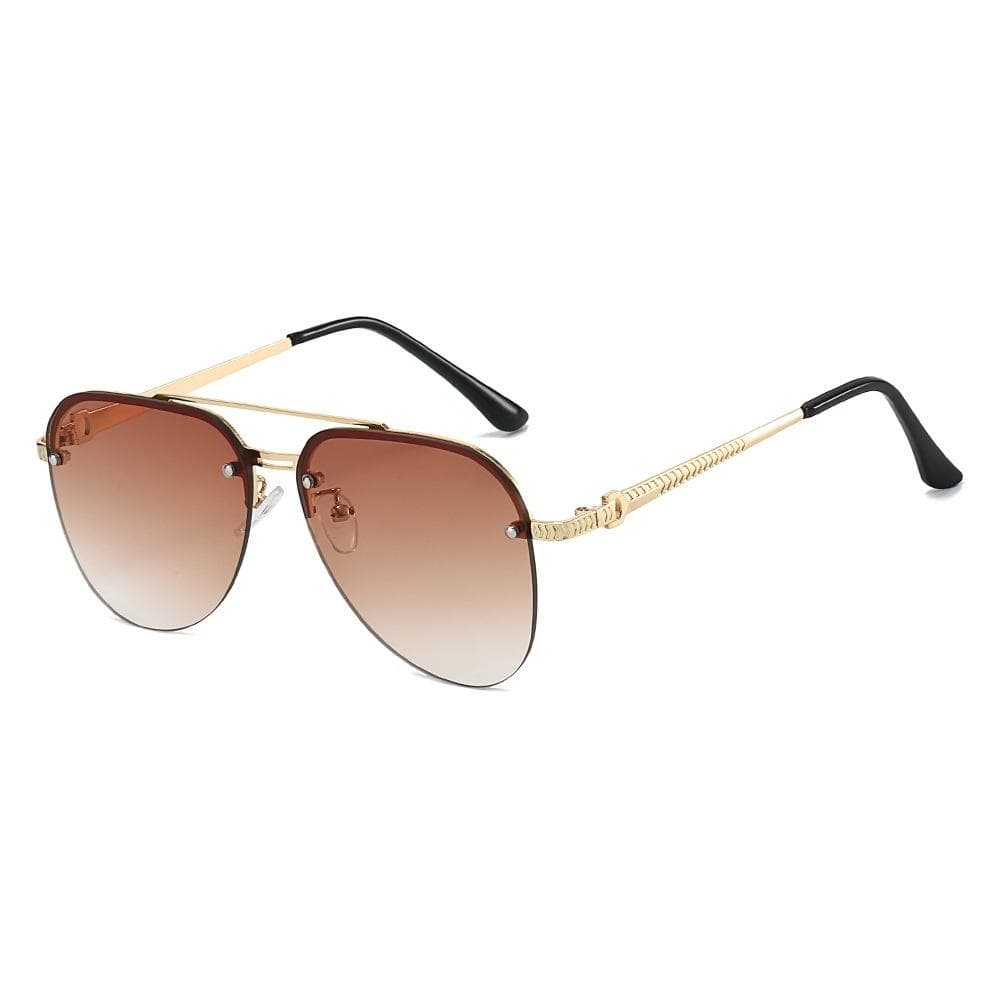 New Double Bridge Gradient Oval Women Sunglasses Y2K Luxury Brand Thin Frame UV400 Sun Glasses as  picture