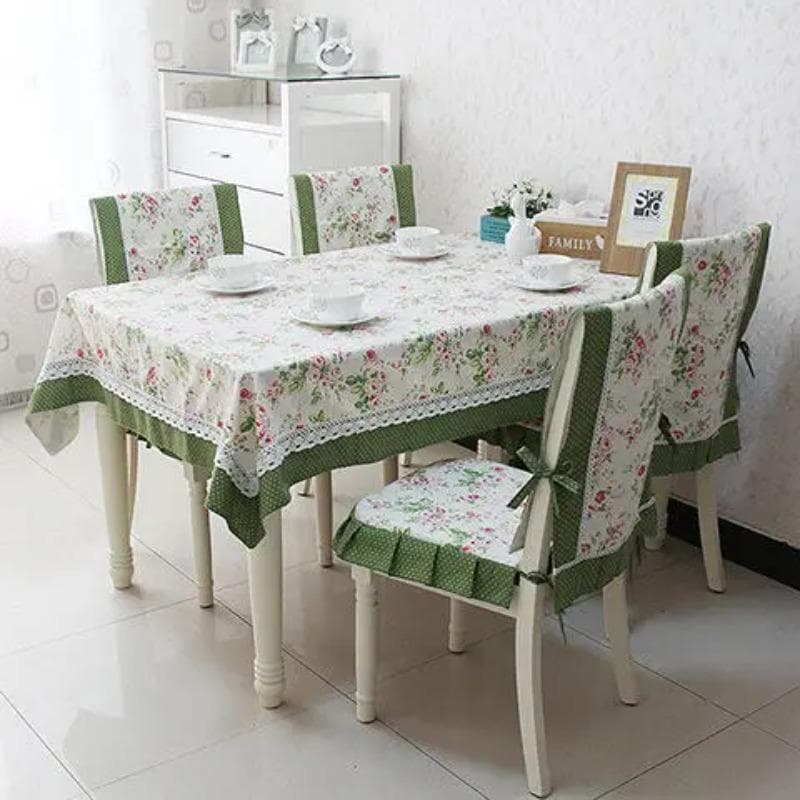 Small Fresh Lace Tablecloth Simple Comfortable Home Chair Cushion Backrest Cover Thickened Dustproof Breathable Protective Cover 70x80cm tablecloth