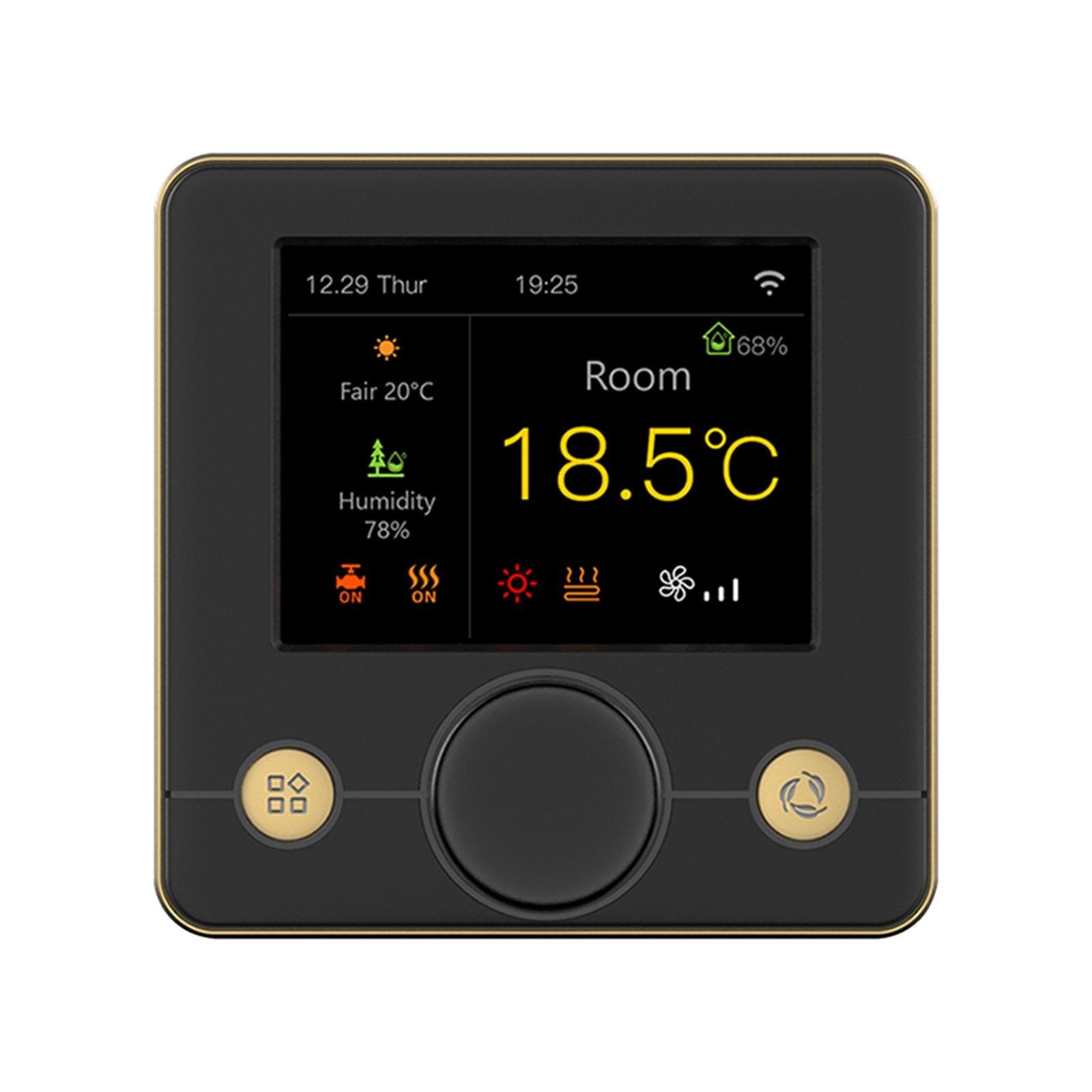 WIFI Intelligent Thermostat with RGB Colorful LCD Display Electric Heating Thermostat Indoor