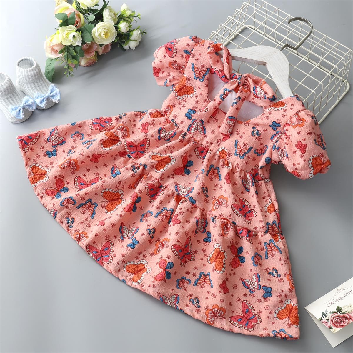 Toddler Baby Girl Dress Romper Floral Skirts Baby Sundress Cute Infant Girl Clothes L