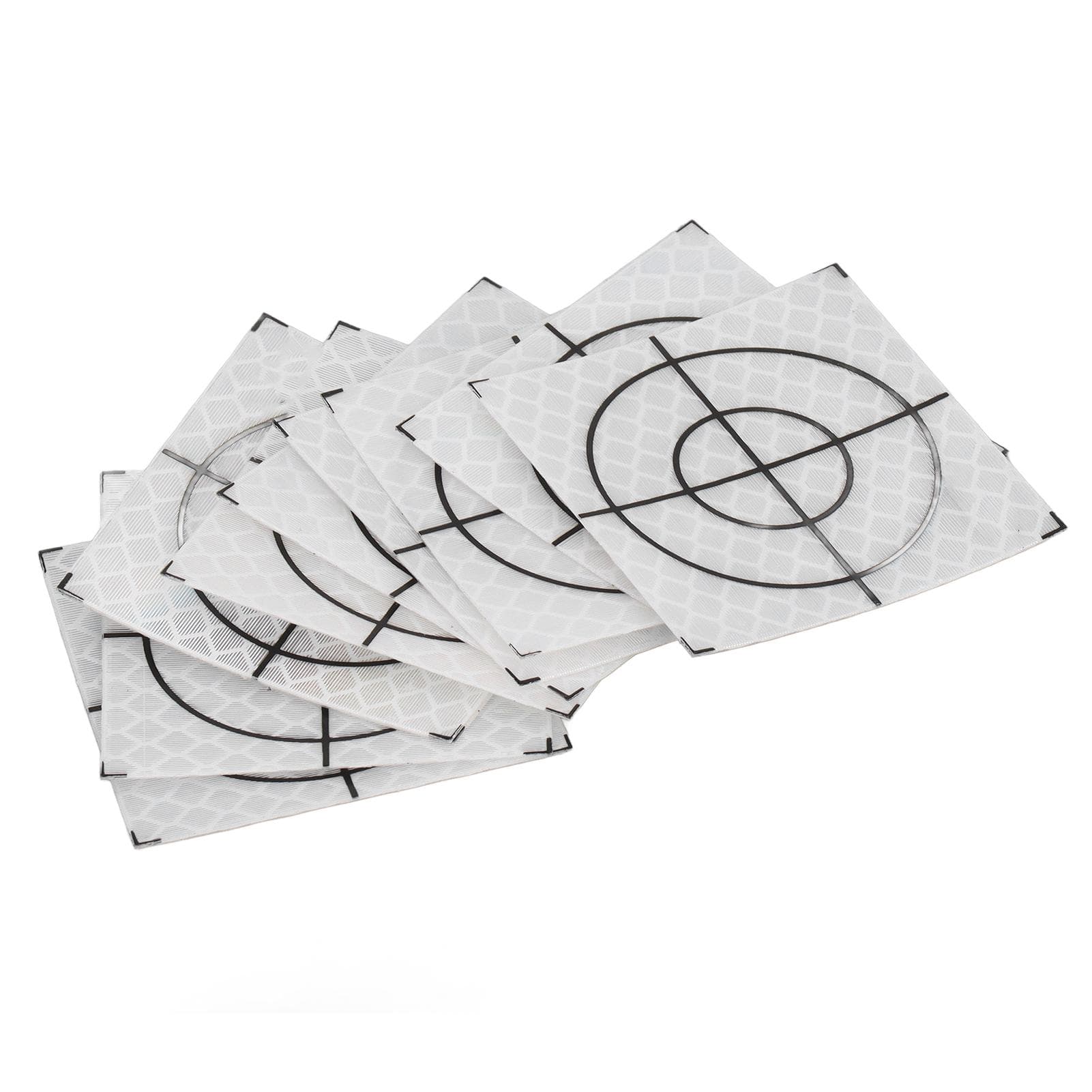 50Pcs Reflector Target Sticker Self Adhesive Reflective Tape for Total Station Measurement 5x5cm