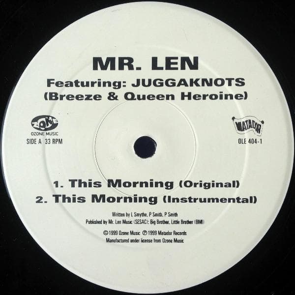 12inch Record MR. LEN - This Morning OLE4041 Matador 1999 US Rap & Hip-Hop/R&B Used
