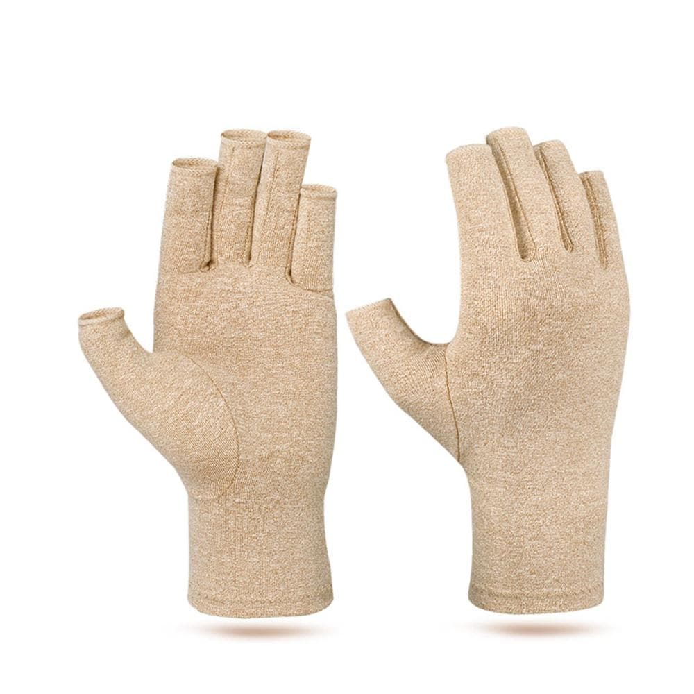 1 Pair Gloves Touch Screen Gloves Compression Gloves Winter Warm Brand New S beige