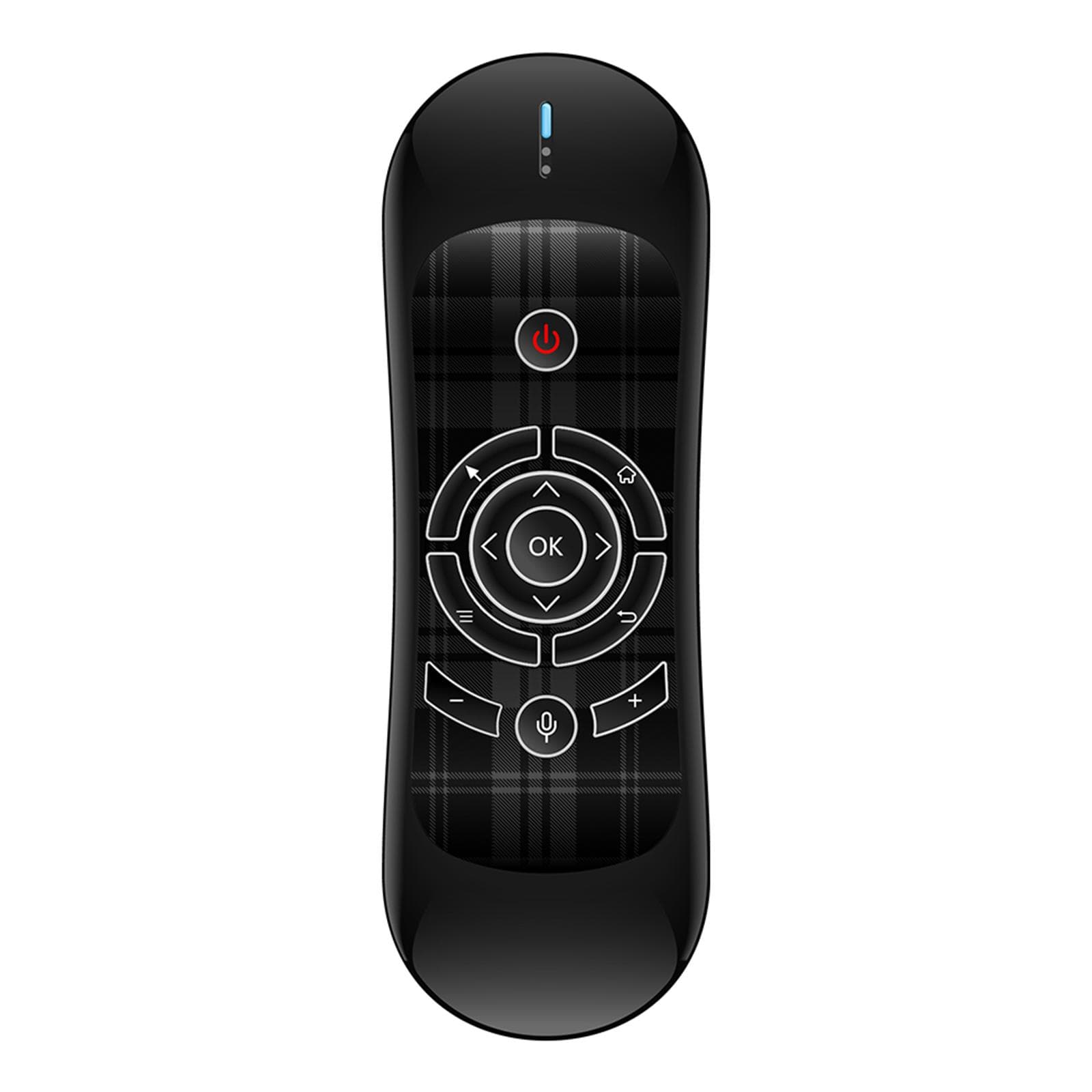 Wechip R2 Remote Control 2.4G Wireless Voice Air Mouse IR learning Intaertia Sensing Smart Remote black