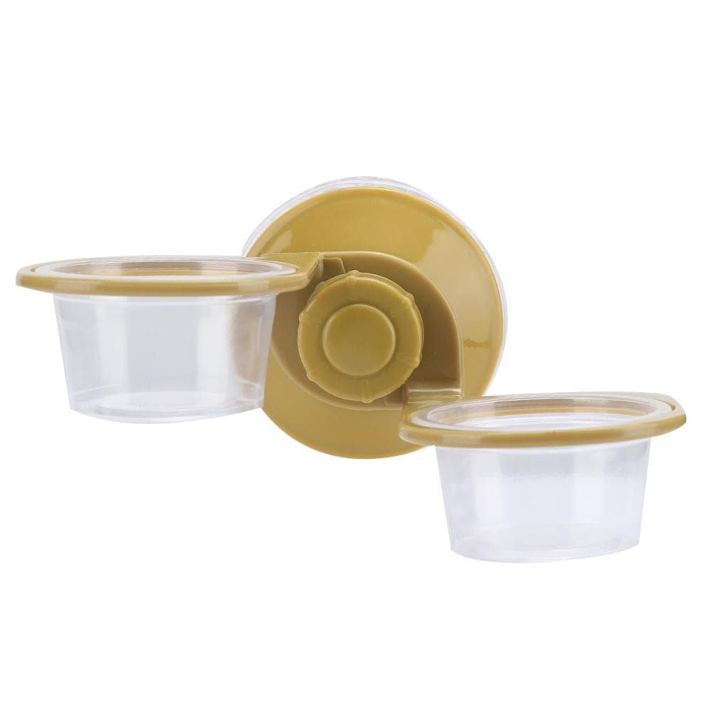 ABS Plastic Pet Reptile Suspension Food Feeder Fixed Hanging Water Breeding Bowl Feeding ToolDouble