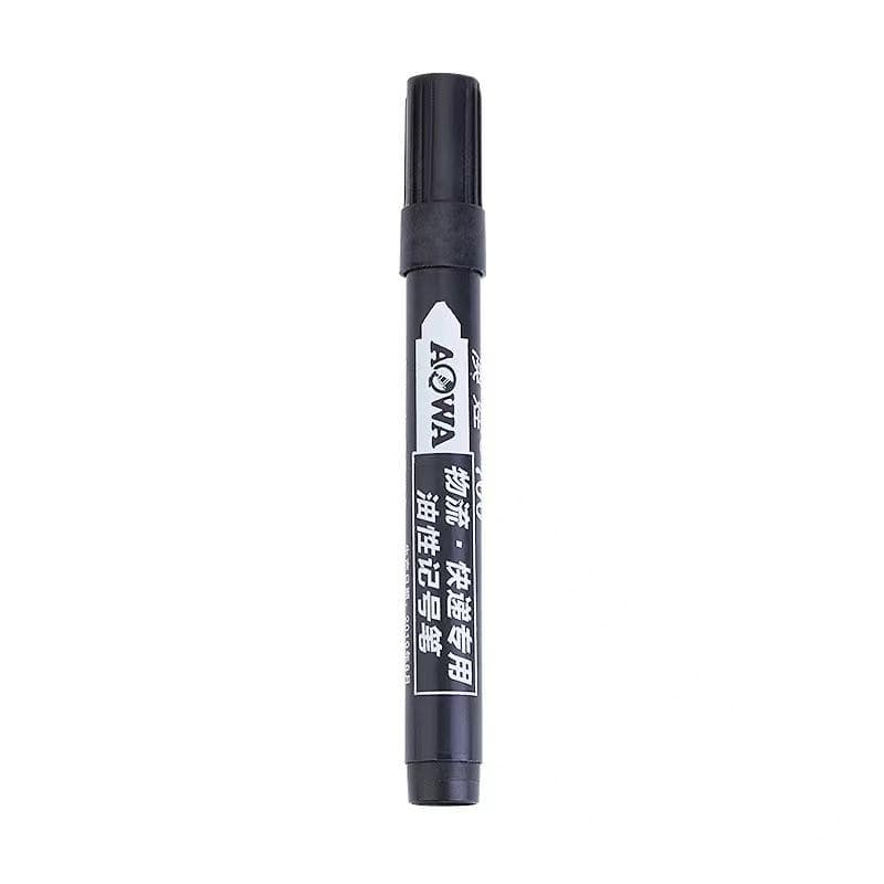 1/3/6/12 PCS Concentrated Oil Marker Pen Large Capacity Waterproof Office Marker Pen 6 PCS black
