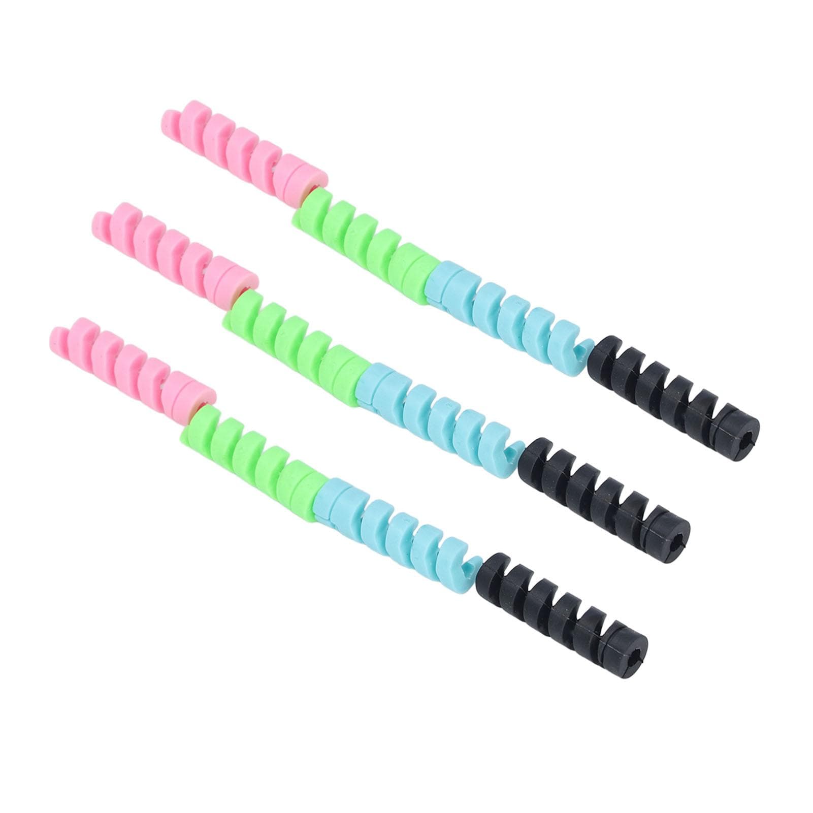 20 Packs Charging Cable Protectors Multipurpose Silicone Spiral Charging Cable Protectors for Cell