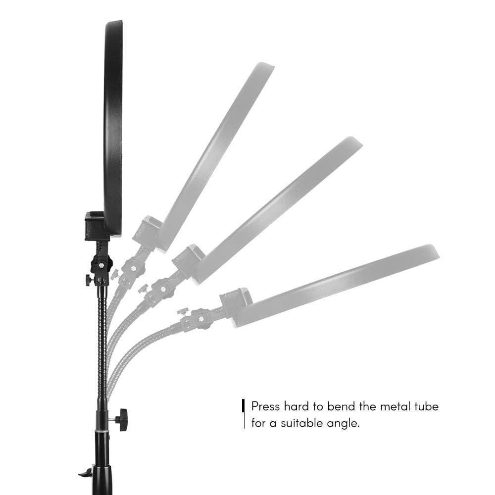 10.4  Bendable Metal Tube Light Stand Extension Arm with 1/4  Screw Thread