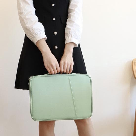 Laptop Case Stylish Shockproof Sturdy Handle Laptop Handbag 11/13 Inch Notebook Sleeve Protective Case Laptop Bag PC Accessories 11 cm green
