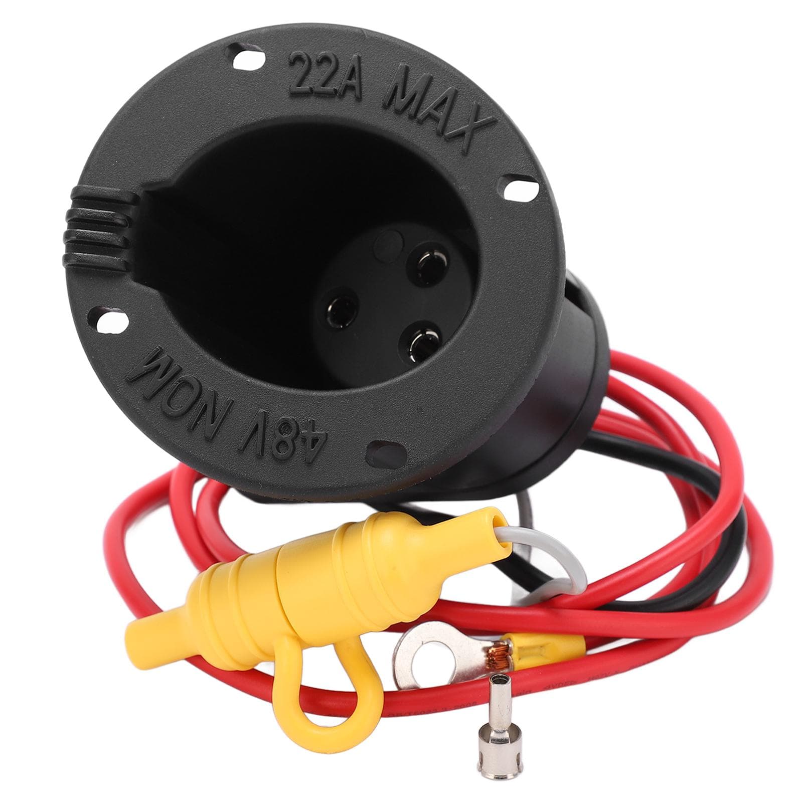 DC 48 Volt Powerdrive Charger Fuse Receptacle Charging Socket 101802101 Replacement for Club Car DS