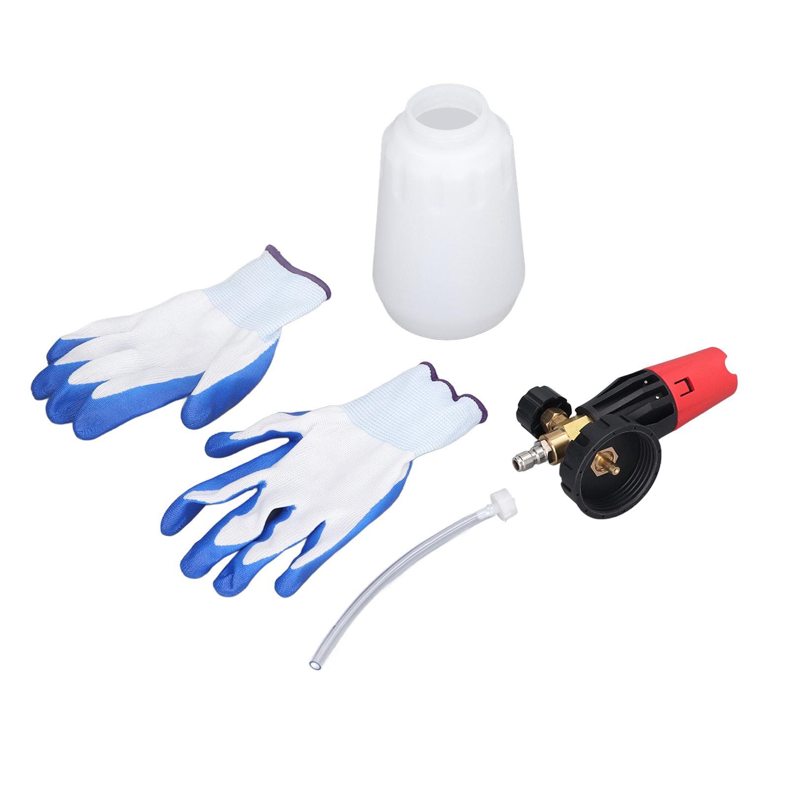 Pressure Washer Foam Cannon Wide Neck Adjustable Nozzle Foam Gun for Car Washing 14in Quick Plug