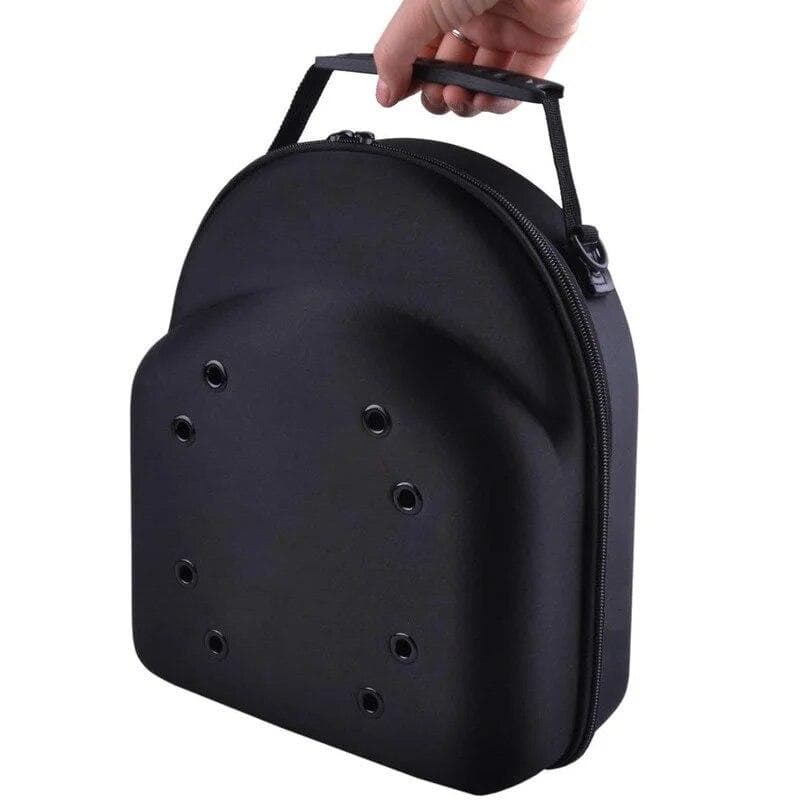 Unisex Baseball Hat Travel Bag Baseball Cap Case Sport High Quality Storage Carrier Box Display EVA Carrying Bags Solid Color  One Size black