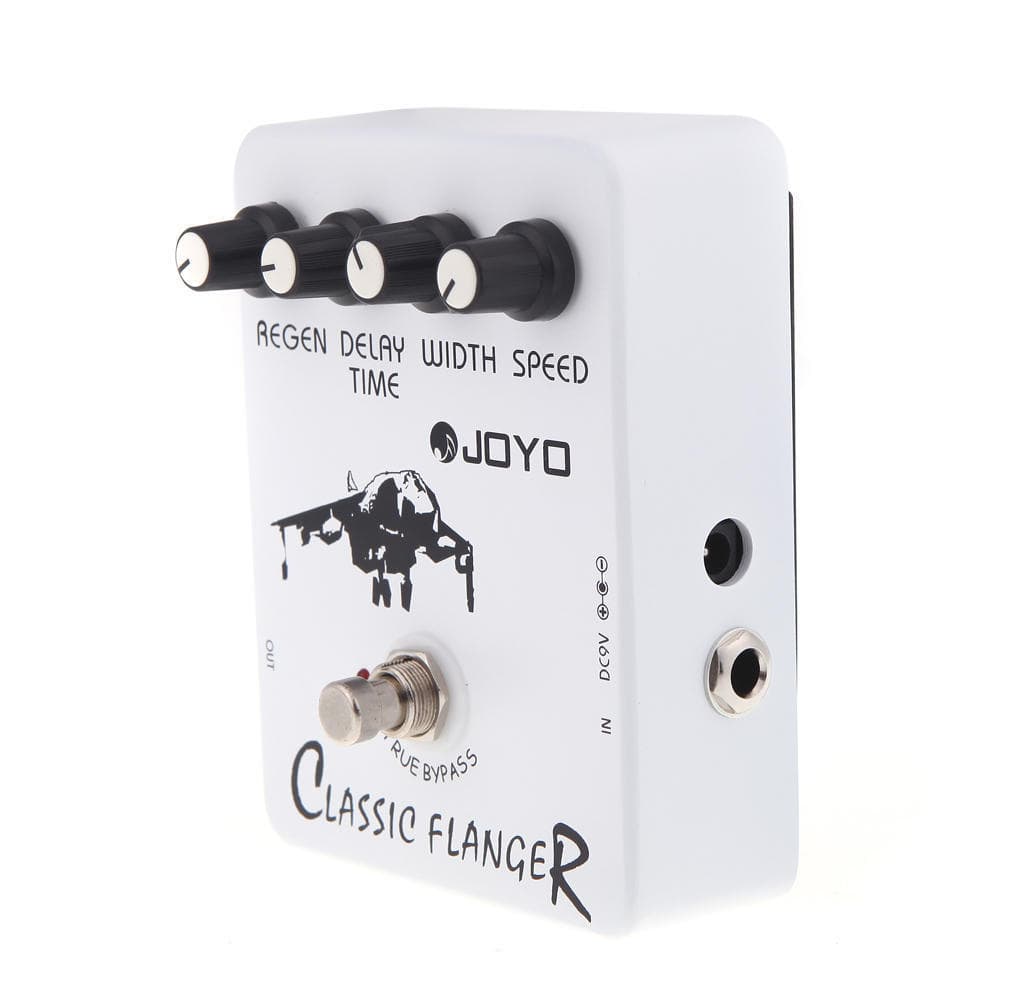 Joyo JF-07 Classic Flanger Guitar Effect Pedal with True Bypass Design white
