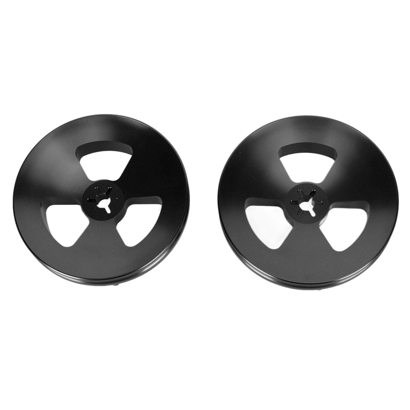 1 Pair 14 Inch NAB Hub Optical Shaft Adapter Aluminum Polished Base Reel to Reel Tape Opener for black