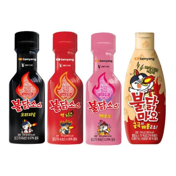 SAMYANG Buldak Hot Chicken Sauce (9 Options) #4pcs (without stick)