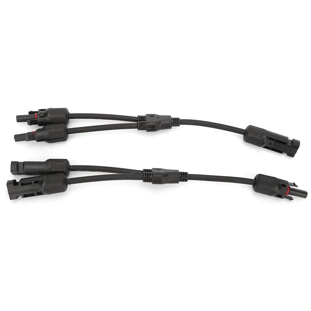 1 Pair Y Branch Connector Solar Panel Adapter Cable Splitter