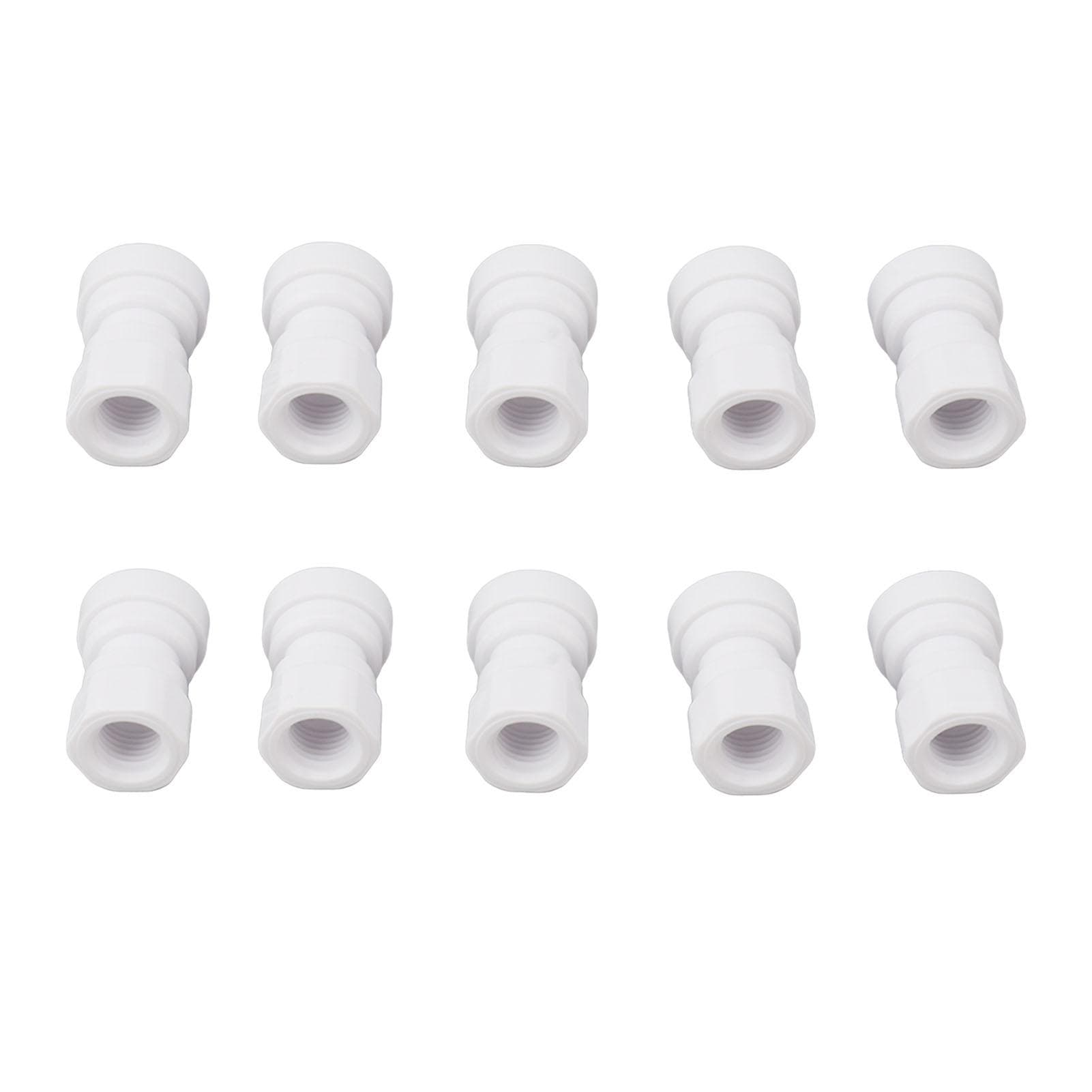 10 Pcs Plastic Quick Connect Fittings Multifunctional Plastic Quick Pipe Fitting for Home Winery 3/8