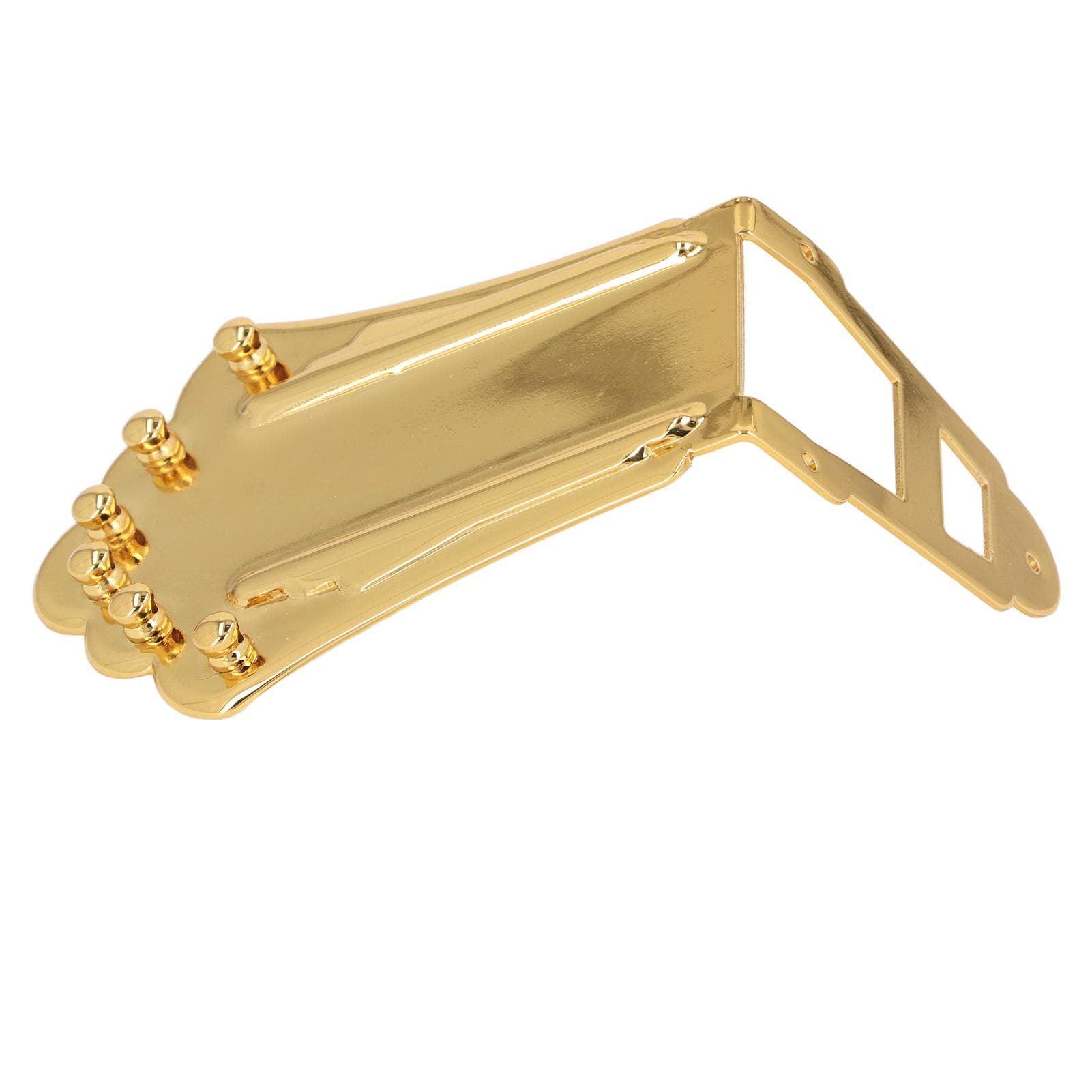 Guitar Tailpiece Replacement Solid Metal 6 Strings Guitar Trapezoidal Tailpiece for Archtop