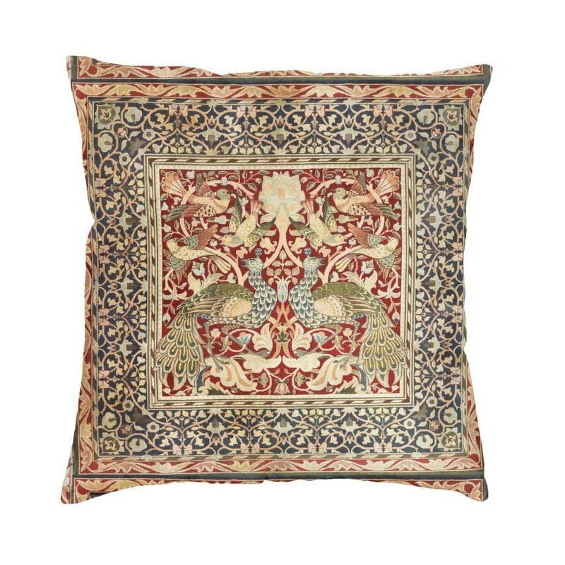 Luxury Fox And Hares By William Morris Cushion Cover 45x45cm Velvet Floral Textile Pattern Throw Pillow Case for Car Pillowcase 45x45cm 18x18in