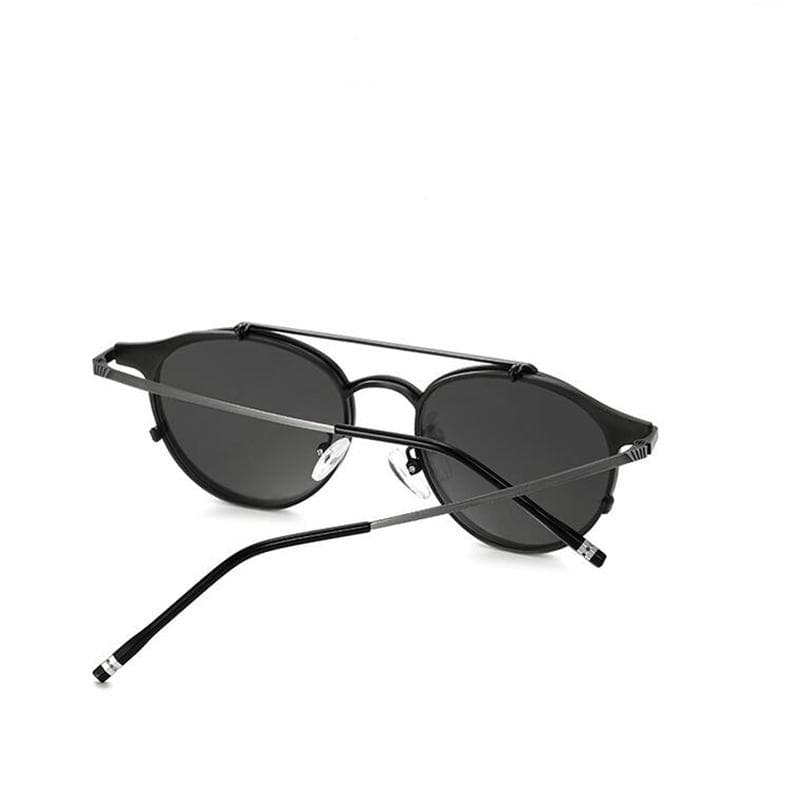 0 -0.5 -0.75 To -6.0 Double Lens Flip Steampunk Round Prescription Sunglasses with Diopters Vintage Hyperopia +0.5 +0.75 To +4.0 2