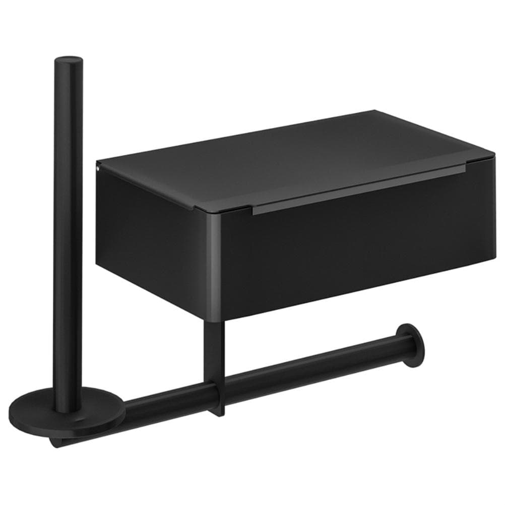Toilet Paper Holder with Wet Wipe Box Wall Mounted Stainless Steel Paper Holder Toilet Roll Holder