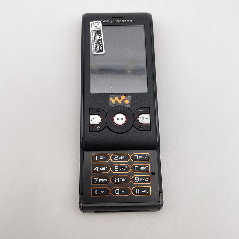 Refurbished Original Sony Ericsson W595 GMS 3G FM Radio 3.15MP Mobile Phone With 1 SIM Simple Set black