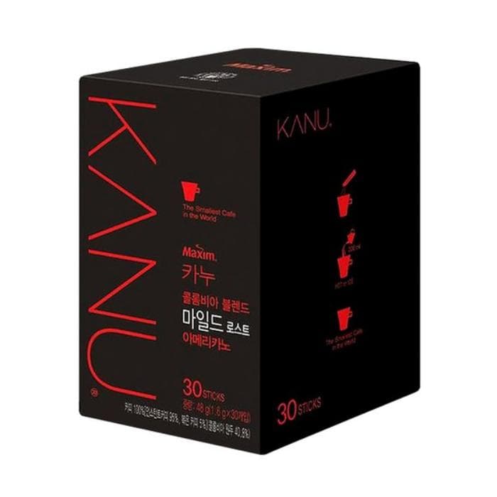 Dongsuh Maxim Kanu Mild Roast Americano In Regular Size (1.6g Each Sticks) 30